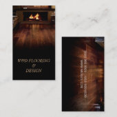 Vloeren, vloerbedekking, bouwwerkzaamheden, hout visitekaartje (Voorkant / Achterkant)