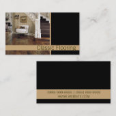 Vloeren, vloerbedekking, Visitekaartje voor de con (Voorkant / Achterkant)