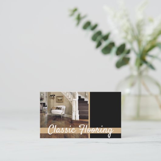 Vloeren, vloerbedekking, Visitekaartje voor de con (Staand voorkant)