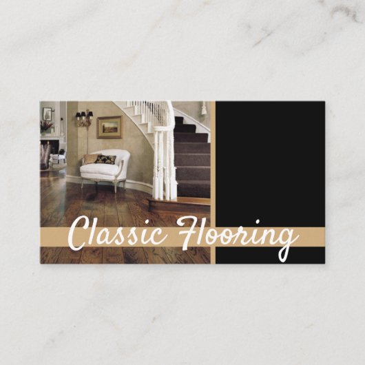 Vloeren, vloerbedekking, Visitekaartje voor de con (Voorkant)