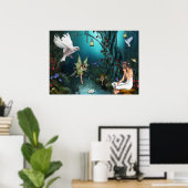 Vloerflauwvallen Poster (Thuiskantoor)