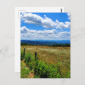 Vloergebied en bergen briefkaart (Voorkant / Achterkant)