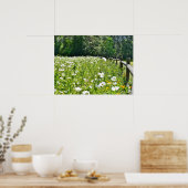 Vloergebied met spoorstaafkop poster (Keuken)