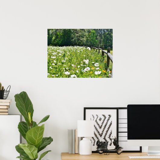 Vloergebied met spoorstaafkop poster (Thuiskantoor)