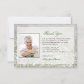 Vloergedenkteken Funeral Hartelijk dank Bedankkaart