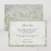 Vloergedenkteken Funeral Hartelijk dank Bedankkaart (Voorkant / Achterkant)