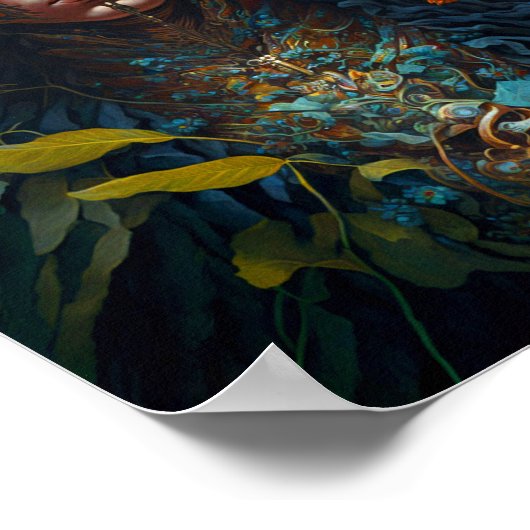 Vloergodin Fantasy Art Poster (Hoek)