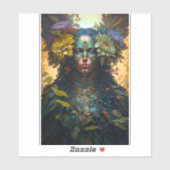 Vloergodin Fantasy Art Sticker (Vel)