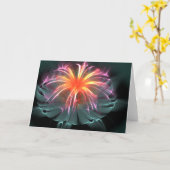 Vloergroet (blanco binnenzijde) kaart (Gele Bloem)