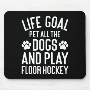 Vloerhockey En Honden Grappig Ik Hou Van Honden En Muismat