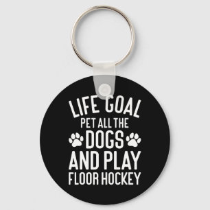 Vloerhockey En Honden Grappig Ik Hou Van Honden En Sleutelhanger