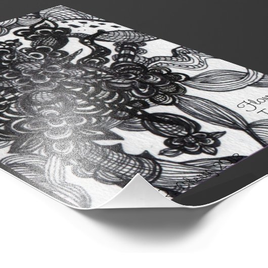 Vloerhoek geïnspireerd foto afdruk (Hoek)