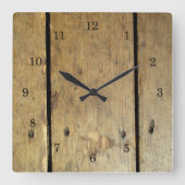 Vloerhoutplanten Vierkante Klok (Voorkant)