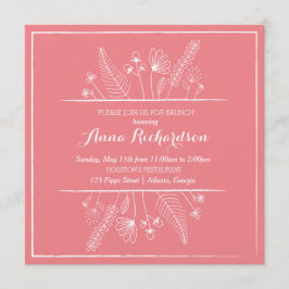 Vloerillustratie Uitnodiging Brunch