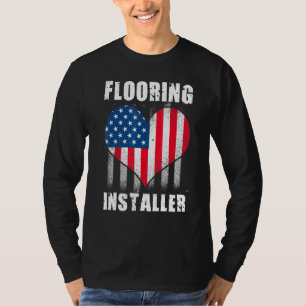 Vloerinstallateur Aannemer Vloerinstallatie T-shirt