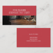 Vloerinstallatie bouw bedrijf visitekaartje (Voorkant / Achterkant)