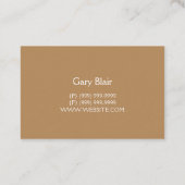 Vloerinstallatie bouw Business Busine Visitekaartje (Achterkant)