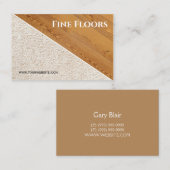 Vloerinstallatie bouw Business Busine Visitekaartje (Voorkant / Achterkant)