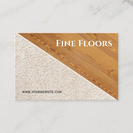 Vloerinstallatie bouw Business Busine Visitekaartje (Voorkant)