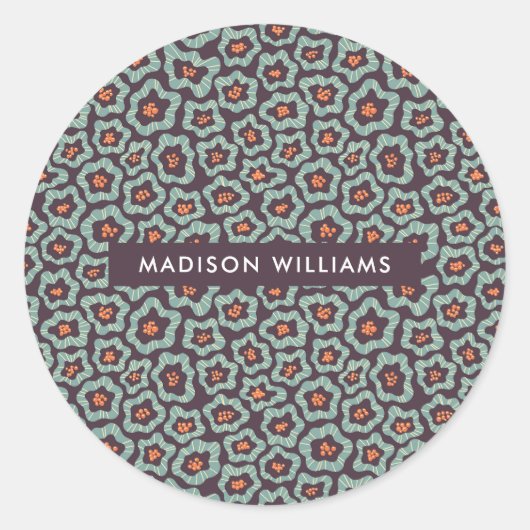 Vloerklassieke ronde sticker (Voorkant)