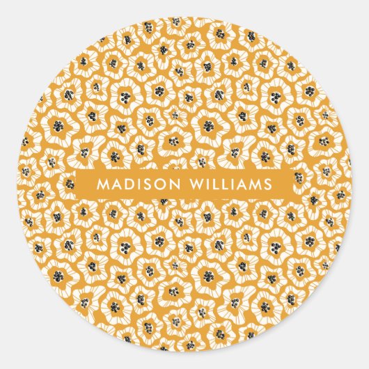 Vloerklassieke ronde sticker (Voorkant)