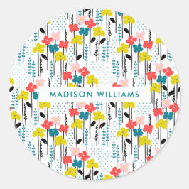 Vloerklassieke ronde sticker