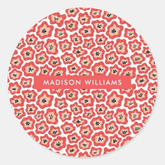 Vloerklassieke ronde sticker (Voorkant)