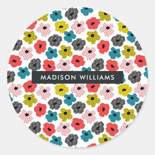 Vloerklassieke ronde sticker (Voorkant)