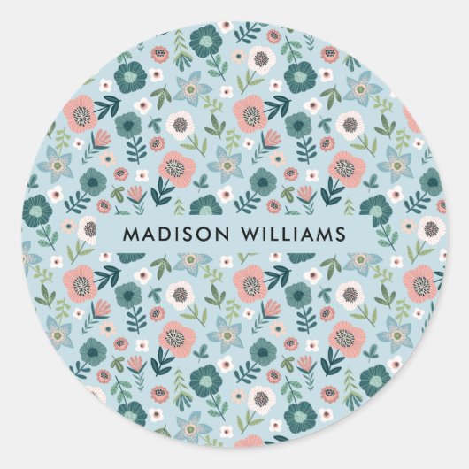 Vloerklassieke ronde sticker (Voorkant)