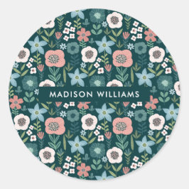 Vloerklassieke ronde sticker