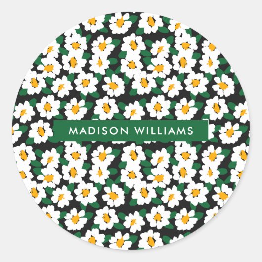 Vloerklassieke ronde sticker (Voorkant)