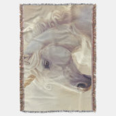 Vloerkleed met Witte Unicorn Sparkle Deken (Voorkant Verticaal)