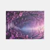 Vloerkleed (Paars Land) Fleece Deken (Voorkant (Horizontaal))