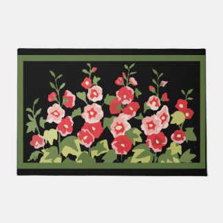 Vloerklep, Floral Doormat, kleurrijke ventilator Deurmat
