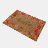 Vloerklep, Hallo doormat, kleurrijke ventilator Deurmat (Schuin)