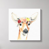 Vloerkroonforestster Deer Canvas Afdruk (Voorkant)