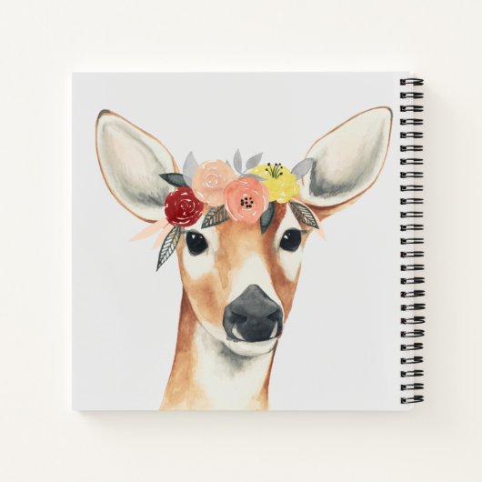 Vloerkroonforestster Deer Notitieboek (Achterkant)