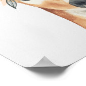 Vloerkroonforestster Deer Poster (Hoek)