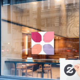 Vloerkruis Raamsticker