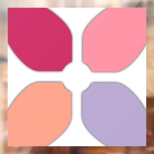 Vloerkruis Raamsticker (Vel 2)