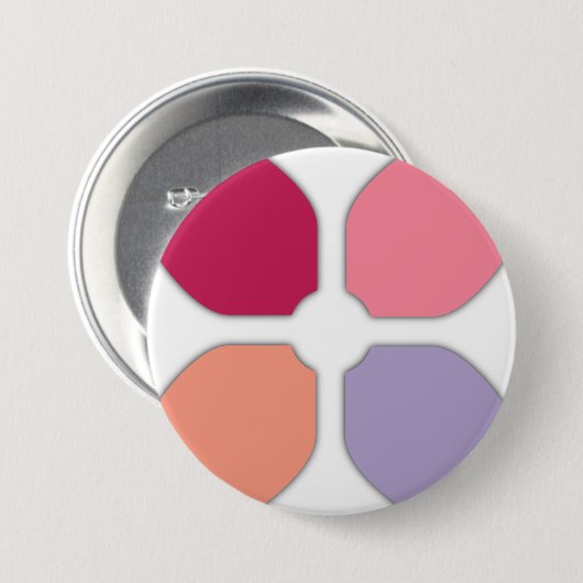 Vloerkruis Ronde Button 7,6 Cm (Voorkant /achterkant)