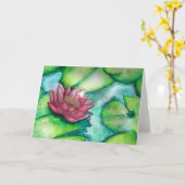 Vloerkunstwenskaart Kaart (Gele Bloem)