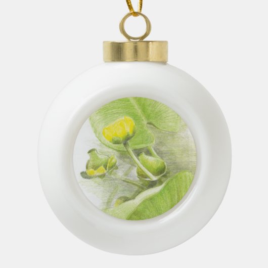 Vloerlappen Keramische Bal Ornament (Voorkant)