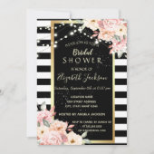 Vloerlicht van het Koord van Floral, Striped Vrijg Kaart (Voorkant)