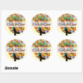 Vloerliefdesbomen Weddenschappen Ronde Sticker (Vel)