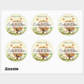 Vloerliefdesbomen Weddenschappen Ronde Sticker (Vel)