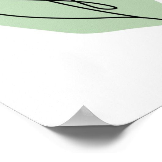 Vloerlijn Poster (Hoek)