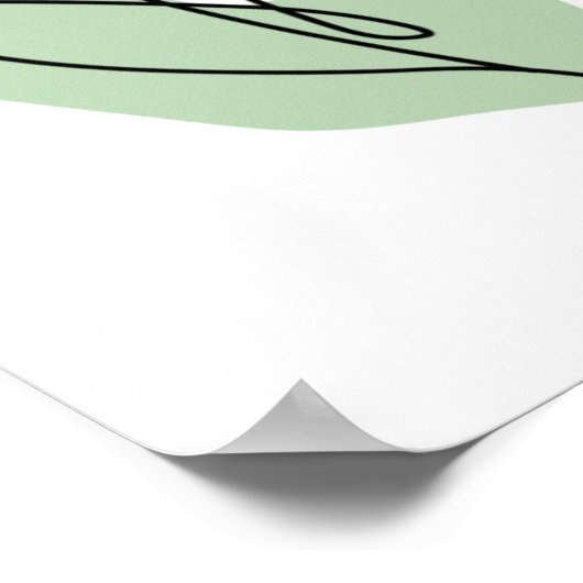 Vloerlijn Poster (Hoek)