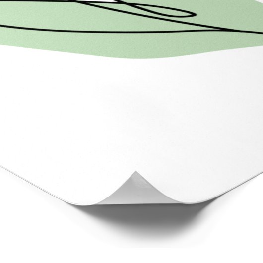 Vloerlijn Poster (Hoek)