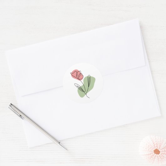 Vloerlijn Ronde Sticker (Envelop)